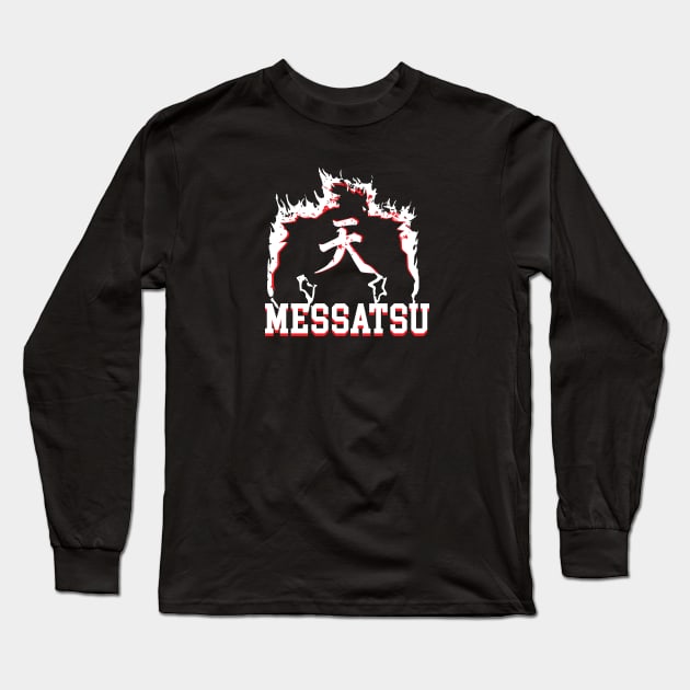 AKUMA - MESSATSU Long Sleeve T-Shirt by waveformUSA